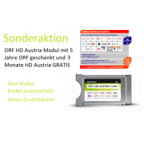 SONDERAKTION: ORF I HD Austria I CAM mit 5 Jahre ORF GESCHENKT und 3 Monate HD Austria GRATIS